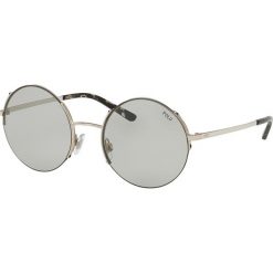 Polo Ralph Lauren - Okulary. Szare okulary przeciwsłoneczne damskie marki Polo Ralph Lauren, okrągłe. W wyprzedaży za 479,90 zł.