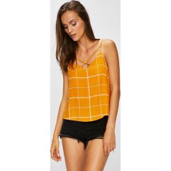 Tally Weijl - Top. Brązowe bluzki damskie marki TALLY WEIJL, s, bez wzorów, z wiskozy, bez kołnierzyka. W wyprzedaży za 39,90 zł.