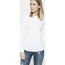 Vero Moda - Bluzka Juljane. Szare bluzki asymetryczne Vero Moda, l, z bawełny, casualowe, ze stójką, z krótkim rękawem. W wyprzedaży za 69,90 zł.