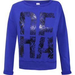 Bluzy rozpinane damskie: Bluza DEHA Niebieski