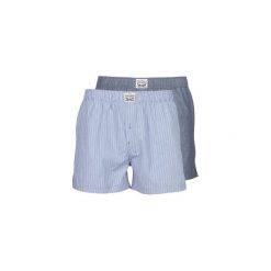 Bokserki Levis LEVIS 300LS STRIPED CHAMBRAY WOVEN BOXER 2P. Niebieskie skarpetki męskie Levi's®, bez wzorów. Za 109,00 zł.