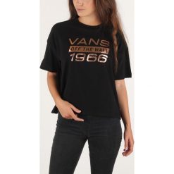 Vans Space Cadet Koszulka Czarny. Czarne koszulki damskie Vans, s, z nadrukiem, z bawełny, bez kołnierzyka. Za 145,95 zł.