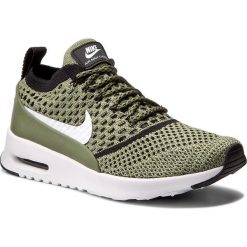 Buty NIKE - Air Max Thea Ultra Fk 881175 300 Palm Green/White/Black. Zielone półbuty damskie Nike, na co dzień, bez wzorów, ze skóry, bez obcasa, na płaskiej podeszwie, bez zapięcia. W wyprzedaży za 499,00 zł.