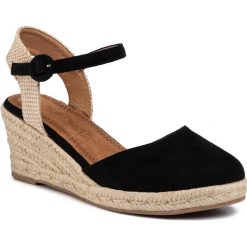 Espadryle REFRESH - 69569 Black. Czarne espadryle damskie Refresh, bez wzorów, z tworzywa sztucznego, bez obcasa, na obcasie. Za 169,00 zł.