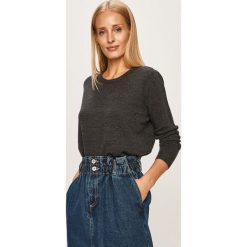 Jacqueline de Yong - Sweter. Szare swetry damskie Jacqueline de Yong, s, bez wzorów, z dzianiny, bez rękawów, bez kaptura. Za 89,90 zł.