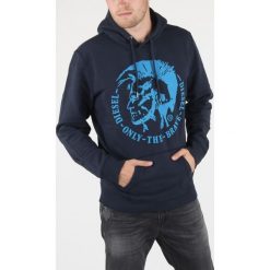 Diesel S-Agnes-Patch Bluza Niebieski. Niebieskie bluzy męskie Diesel, s, z nadrukiem, z bawełny, bez kołnierzyka, bez rękawów, bez kaptura. Za 442,95 zł.