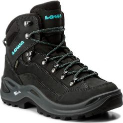 Trekkingi LOWA - Renegade Gtx Mid Ws GORE-TEX 320945 Anthrazit/Turkis. Szare buty trekkingowe damskie marki Lowa. W wyprzedaży za 729,00 zł.
