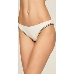 Calvin Klein - Figi kąpielowe. Białe stroje kąpielowe dwuczęściowe damskie Calvin Klein, s, z aplikacjami, z elastanu. W wyprzedaży za 159,90 zł.