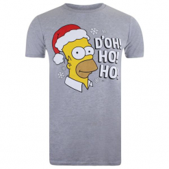 Christmas T-Shirt T-Shirt Męski Doh! Ho! Ho! M Szary. Szare t-shirty męskie Christmas T-Shirt, m. Za 65,00 zł.