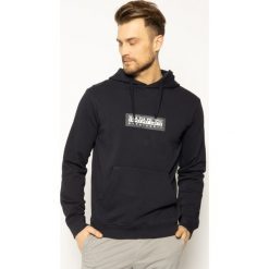 Bluza Napapijri Box H 1 NP0A4EA8. Niebieskie bluzy męskie Napapijri, m, bez wzorów, z bawełny, bez kołnierzyka, bez rękawów, bez kaptura. W wyprzedaży za 269,00 zł.