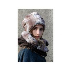 Czapki damskie: Czapka CHAPOOSIE CAFFE ChinChillas