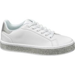 Sneakersy damskie Graceland białe. Białe sneakersy damskie Graceland, z materiału. Za 119,90 zł.