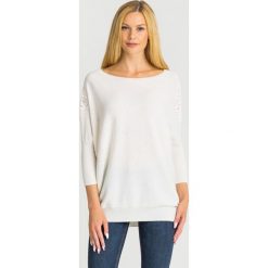 SWETER LIU JO. Szare swetry damskie Liu Jo, s, z haftami, z kaszmiru, bez rękawów, bez kaptura. Za 699,00 zł.