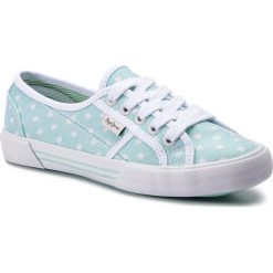 Tenisówki PEPE JEANS - Aberlady Cotty PLS30813 Glass 509. Zielone półbuty damskie Pepe Jeans, bez wzorów, z jeansu, bez zapięcia. W wyprzedaży za 169,00 zł.