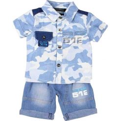T-shirty chłopięce z nadrukiem: 3-częściowy zestaw w kolorze niebieskim