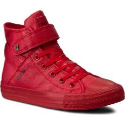 Trampki BIG STAR - V274529 Red. Czerwone półbuty damskie BIG STAR, bez wzorów, z gumy, bez zapięcia. W wyprzedaży za 119,00 zł.