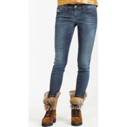 JEANSY DIESEL Skinzee-Low-Zip. Niebieskie jeansy damskie Diesel. Za 230,70 zł.