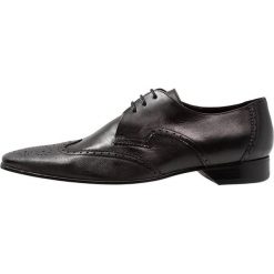Buty wizytowe męskie: Jeffery West ESCOBAR 3 EYE WINGCAP DERBY Eleganckie buty black