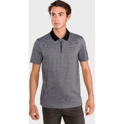 BOSS Paras 01 Polo Koszulka Czarny Szary. Szare koszulki męskie Boss, xl, bez wzorów, z bawełny, polo, bez rękawów. Za 526,95 zł.