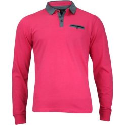 Różowa Koszulka Polo, Długi Rękaw, Longsleeve z Kołnierzykiem - 100% BAWEŁNA, Męska TSCHIAOM3301PINKlong. Różowe koszulki męskie Chiao, m, bez wzorów, z bawełny, polo, z długim rękawem, długie. W wyprzedaży za 69,00 zł.
