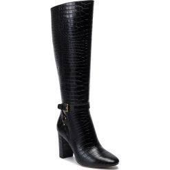 Kozaki LAUREN RALPH LAUREN - Annesley 802763532001 Black. Czarne kozaki damskie Lauren Ralph Lauren, ze skóry, bez obcasa, bez zapięcia. W wyprzedaży za 949,00 zł.