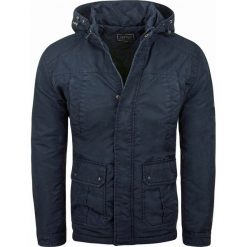 Kurtka męska parka granatowa Recea. Kurtki męskie Recea, xl, bez wzorów, z nylonu, eleganckie, bez kaptura. W wyprzedaży za 79,99 zł.
