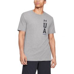 Under Armour Vertical Koszulka Szary. Szare podkoszulki męskie Under Armour, l, bez wzorów, z bawełny, z krótkim rękawem. Za 119,95 zł.
