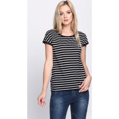 Czarny T-shirt Celestial. Czarne t-shirty damskie marki Born2be, xl, w paski, z okrągłym kołnierzem. Za 29,99 zł.