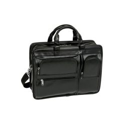 Torba MCKLEIN Leather 15.6 cali Czarny. Czarne torby na laptopa Mcklein, w paski, biznesowe. Za 646,99 zł.