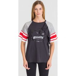 T-SHIRT PINKO HELLO KITTY. Szare t-shirty damskie Pinko, s, w paski, z okrągłym kołnierzem. Za 435,00 zł.