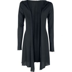 Kardigany damskie: Forplay Overlay Hood Kardigan damski czarny