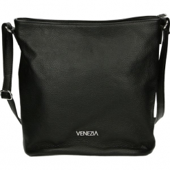 Torba - 72-1-O D NERO. Szare torebki klasyczne damskie Venezia, ze skóry. Za 249,00 zł.