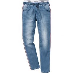 Jeansy męskie: Dżinsy bez zamka w talii Regular Fit Straight bonprix niebieski bleached
