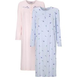 Triumph Koszula nocna Timeless Cotton 2 Pack różowy niebieski female różowy/niebieski 36/38. Różowe koszule nocne damskie Triumph, bez wzorów, z dżerseju, z długim rękawem, długie. Za 279,00 zł.