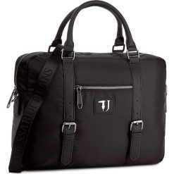 Torba na laptopa TRUSSARDI JEANS - Brooklin 71B00019 K299. Czarne plecaki męskie marki Trussardi Jeans, z jeansu. W wyprzedaży za 379,00 zł.