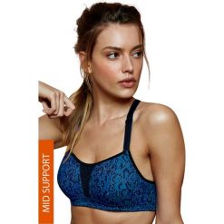 Biustonosz sportowy MAIDENFORM Ultimate Underwire Bra. Brązowe biustonosze sportowe damskie marki Maidenform, s, z haftami, z materiału. Za 189,99 zł.