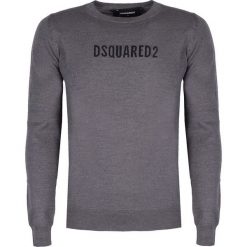 Dsquared2 Sweter. Swetry męskie Dsquared2, bez wzorów, z dzianiny, z okrągłym kołnierzem, bez kaptura. Za 1179,00 zł.