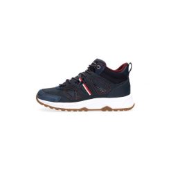 Buty Tommy Hilfiger FM0FM02462 FASHION MODERN. Niebieskie trampki męskie TOMMY HILFIGER, bez wzorów, bez zapięcia. Za 484,42 zł.
