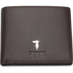 Trussardi Jeans Portfel Brązowy. Pomarańczowe portfele męskie Trussardi Jeans, bez wzorów, z jeansu. Za 309,95 zł.