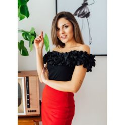 Bluzka Hiszpanka Afrodyta black. Czarne bluzki damskie Fanaberia.com, s, bez wzorów, bez kołnierzyka, bez rękawów. Za 79,00 zł.