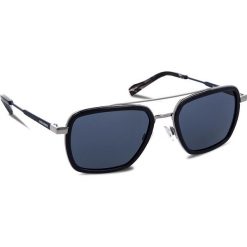 Okulary przeciwsłoneczne BOSS - 0306/S Blue PJP. Niebieskie okulary przeciwsłoneczne męskie wayfarery Boss, z tworzywa sztucznego. W wyprzedaży za 459,00 zł.