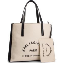 Torebka KARL LAGERFELD - 91KW3098 Natural. Brązowe torebki klasyczne damskie marki KARL LAGERFELD, bez wzorów, ze skóry, klasyczne, na ramię, bez dodatków. Za 579,00 zł.