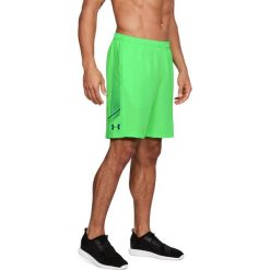 Spodenki sportowe męskie: Under Armour Spodenki męskie Woven Graphic Short zielone r. XL (1309651-701)