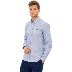 Galvanni koszula męska Auvergne XL jasnoniebieska. Niebieskie koszule męskie GALVANNI, xl, bez wzorów, eleganckie, bez kołnierzyka, bez rękawów. Za 169,00 zł.