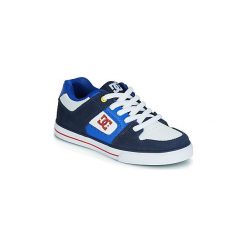 Buty Dziecko DC Shoes PURE B SHOE NRD. Niebieskie trampki chłopięce marki DC Shoes, bez wzorów, bez zapięcia. Za 239,00 zł.