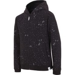 Bluza dla dużych chłopców JBLM201 - CZARNY. Czarne bluzy dziewczęce marki 4F JUNIOR, na lato, z bawełny. Za 59,99 zł.