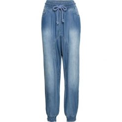 Dżinsy bojówki bonprix niebieski "stone”. Niebieskie jeansy damskie bonprix, z jeansu. Za 54,99 zł.