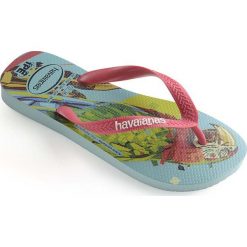 Havaianas - Japonki. Niebieskie klapki damskie Havaianas, bez wzorów, z materiału, bez obcasa, na obcasie. W wyprzedaży za 69,90 zł.