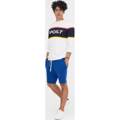 Kolorowe bermudy jogging basic. Niebieskie spodenki i szorty męskie Pull&Bear, m, bez wzorów. Za 49,90 zł.