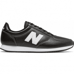 New Balance U220TD. Czarne buty sportowe damskie New Balance, bez wzorów, ze skóry, klasyczne. W wyprzedaży za 199,99 zł.